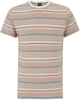 Iriedaily Chop T-Shirt camel petrol dunkelorange offwhite