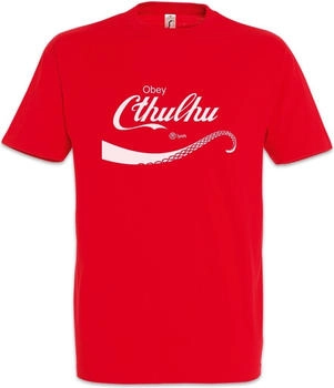 Urban Backwoods Cthulhu Cola Herren T-Shirt rot