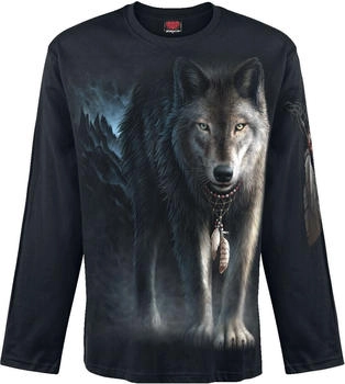 Spiral Langarmshirt 'Spiral From Darkness' schwarz