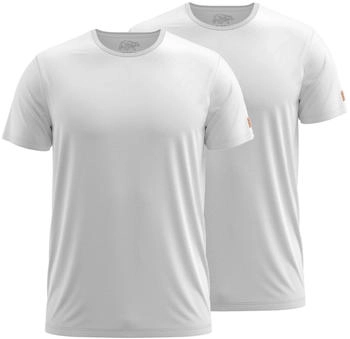 Forsberg T-Shirt Doppelpack einfarbig weiss