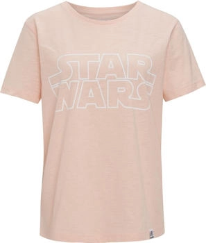 Recovered T-Shirt Star Wars Classic Logo zeitloses Design rosa