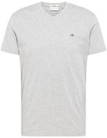 Gant T-Shirt "SLIM SHIELD V-NECK T-SHIRT" mit einer kleinen Logostickerei auf...