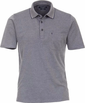 CASAMODA Poloshirt Kurzarm Casual Fit blau meliert