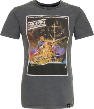 Recovered T-Shirt 'Star Wars International Poster' dunkelgrau