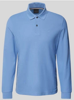Bugatti Poloshirt Label-Stitching blau