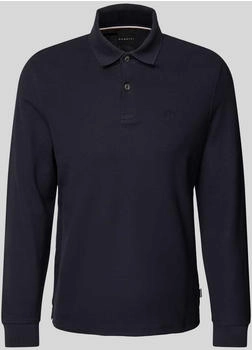 Bugatti Poloshirt Label-Stitching marine