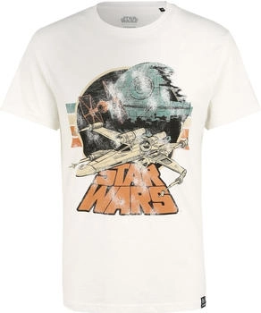 Recovered T-Shirt 'Star Wars Empire Strikes Back Retro X-Wing' weiß