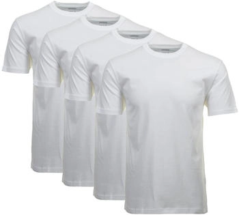 Ragman T-Shirt 4er Pack Arm weiß