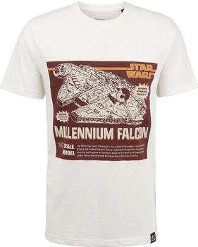 Recovered T-Shirt 'Star Wars Millennium' weiß
