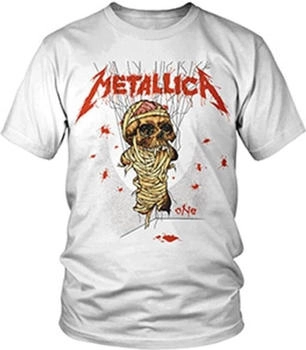 Metallica One Landmine weiß T-Shirt Front- Rückendruck