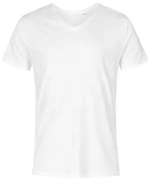 Promodoro V-Neck T-Shirt weiß