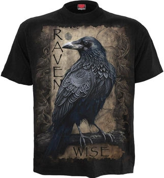 Spiral Raven Wise T-Shirt schwarz
