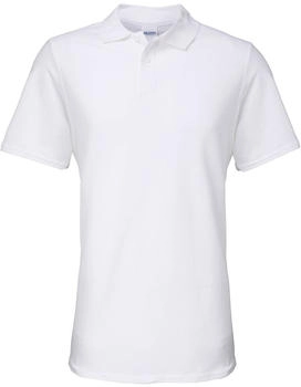 Gildan Softstyle Poloshirt weiss opulenter Garten 64800