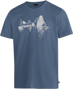Maier Sports Wander- Freizeit Tshirt Tilia Pique blau grau