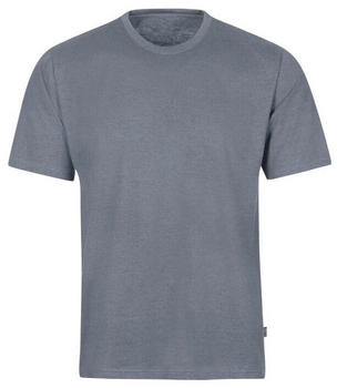 Trigema Comfort Fit T-Shirt Rundhals steingrau melange