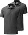 Fruit of the Loom Polo dunkelgrau meliert