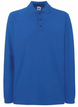 Fruit of the Loom Premium Polo-Shirt Langarm BC1383 königsblau