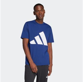 Adidas Essentials Big Logo T-Shirt dunkelblau wei&szlig;