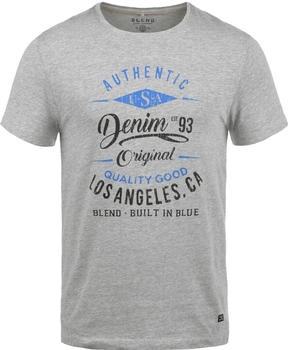 Blend Shirt blau grau schwarz