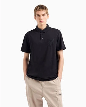 Armani Exchange Polo Asv schwarz Baumwolle Kurzarm 6DZFACZJ9SZ1200