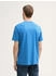 Tom Tailor T-Shirt aus Baumwolle mit Logo-Print Sapphire Blue (1037735)