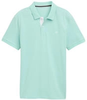 TOM TAILOR Poloshirt mit farblich hervorgehobener Knopfleiste