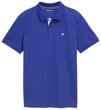 Tom Tailor Poloshirt Piqué Poloshirt aus Baumwolle crest blue (1031006)