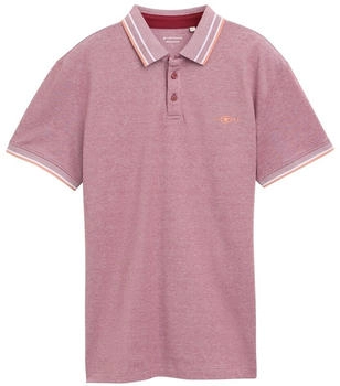 Tom Tailor Piqu&eacute; Poloshirt mit Stretch (1045629) deep red two tone