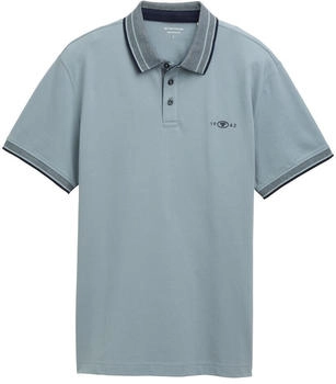 Tom Tailor Piqu&eacute; Poloshirt mit Stretch (1045629) grey mint
