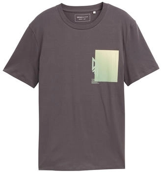 Tom Tailor Denim T-Shirt mit Print aus Baumwolle (1046125) pavement grey