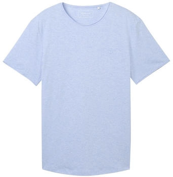 Tom Tailor Denim Basic T-Shirt in Melange-Optik,11486 - Brunnera Blue (1043492)
