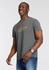 Delmao T-Shirt Kurzarm bedruckt Rundhals 100% Baumwolle grau