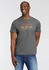 Delmao T-Shirt Kurzarm bedruckt Rundhals 100% Baumwolle grau
