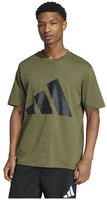 T-Shirt ADIDAS SPORTSWEAR "ESSENTIALS BIG LOGO", Herren, Gr. XXL, gr&uuml;n (olive