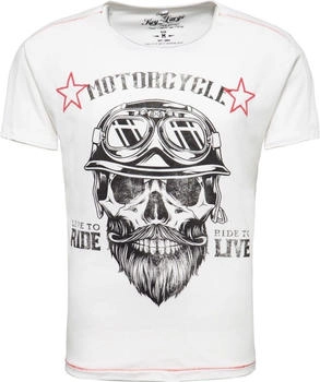 Key Largo Bearded Biker T-Shirt weiß