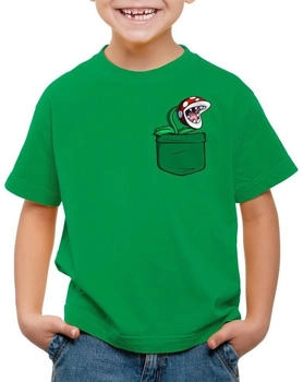 style3 Piranha Pflanze Brusttasche T-Shirt grün