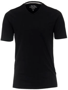 Redmond Regular Fit T-Shirt V-Ausschnitt schwarz