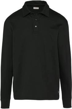 s.Oliver Langarm-Poloshirt Relaxed Fit schwarz 2156489 9999