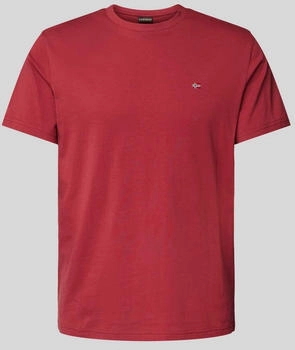 Napapijri T-Shirt Label-Stitching bordeaux