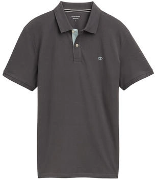 Tom Tailor Piqu&eacute; Poloshirt aus Baumwolle Dark Shadow (1027713)
