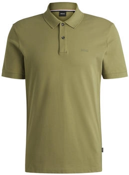 Hugo Boss Pallas Regular-Fit Poloshirt aus Baumwolle mit Logo-Stickerei - Style Pallas 50468362 Gr&uuml;n