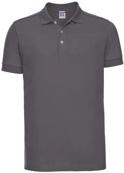 Russell Herren Stretch Polo-Shirt kurzarm dunkelgrau