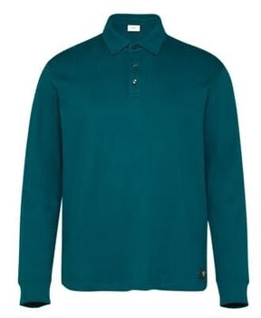 s.Oliver Langarm-Poloshirt Relaxed Fit blau schwarz 2162199 6767