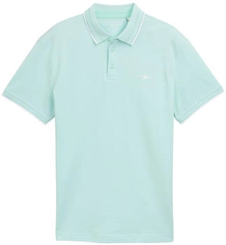 Tom Tailor Poloshirt Piqu&eacute; Poloshirt mit Stretch mint white two tone pique (1045629)