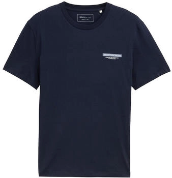 Tom Tailor Denim Basic T-Shirt mit Logo-Print Nautical Navy (1043491)