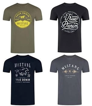 MUSTANG Basic Print 4er Pack farbmix P25 806542 mehrfarbig