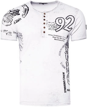 Rusty Neal T-Shirt seitlichem Print weiß