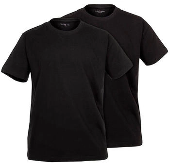 CASAMODA T-Shirts schwarz CasaModa Doppelpack