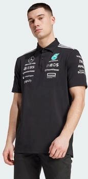 Adidas MERCEDES - AMG PETRONAS FORMULA ONE TEAM POLOSHIRT Black / White (JW5391)