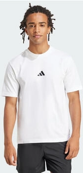 Adidas Essentials Small Logo Single Jersey T-Shirt White / Black (JF1092) Adidas Essentials Small Logo Single Jersey T-Shirt White / Black (JF1092)